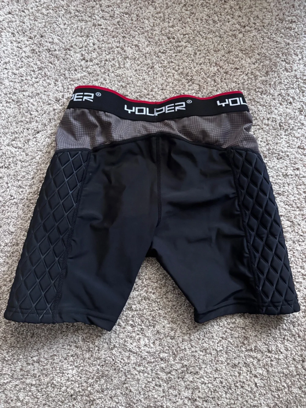 Youper Youth Elite Compression Padded Sliding Shorts w/Cup Pocket  Youth XL